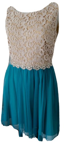 Deb beige blue - blue, sparkle